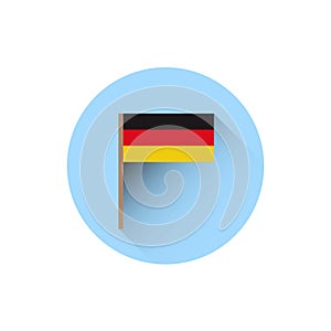 German Flag Icon Oktoberfest Festival Holiday Concept