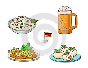 German foods assortment