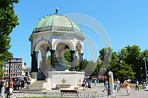 German Fountain in Sultan Ahmet Square, Istanbul, Turkey