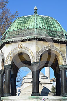 German fountain in Sultanahmet in Istanbul photo