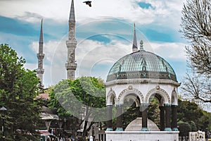 German fountain in Sultanahmet in Istanbul, Turkey photo
