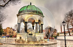 German Fountain on Sultanahmet Square in Istanbul