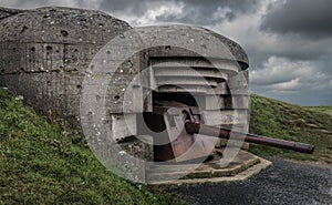 The German gun battery of Longues-sur-Mer