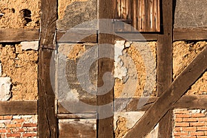 German half-timbering texture background photo