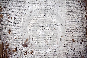 German handwriting on grungy old document