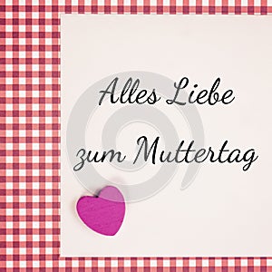 German for happy mothers day