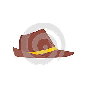 German Hat icon in flat style