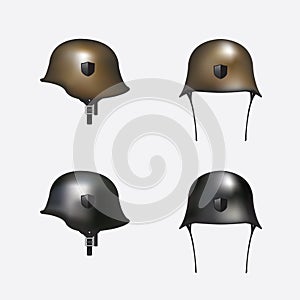 German helmet illustration