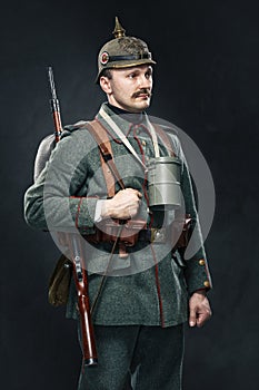 German infantryman during the first world war. photo