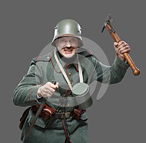 German infantryman during the first world war. photo