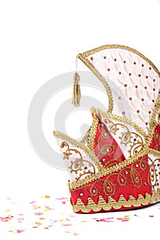 German jesters hat and confetti