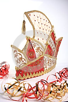 German jesters hat and streamers