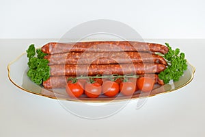 German Knackwurst, Raw Bratwurst, Sausages, Knackwurst, Food photo