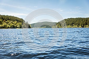 German Lake Schluchsee and Black Forest, Concept Tourism and Travel