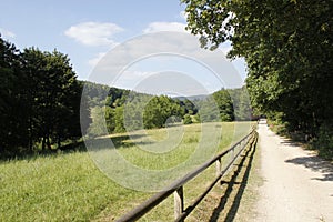 German landscape Odenwald