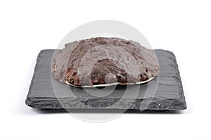 German Lebkuchen on shale and white