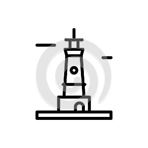 German, lighthouse icon. Simple line, outline vector elements of pharos icons for ui and ux, website or mobile application