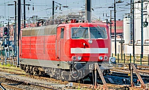 German locomotive at Strasbourg Central Station, France