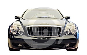 German Luxury Car Front View Cutout