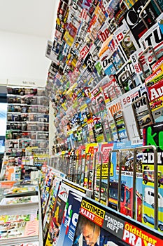 German Magazine Wall Sales Small Shop