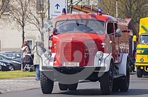 German mercedes benz fire truck oldtimer