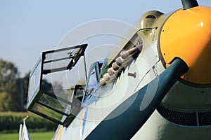 German messerschmitt bf 109 fighter plane front
