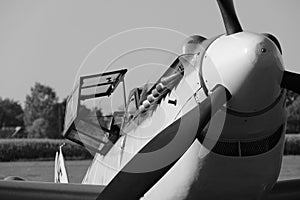 German messerschmitt bf 109 fighter plane nose photo