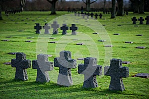 German Military Cemetery at La Cambe, Normandy, France.