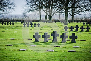 German Military Cemetery at La Cambe, Normandy, France.