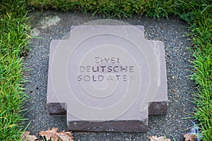 German Military Cemetery at La Cambe, Normandy, France.