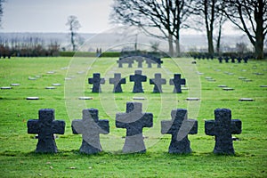 German Military Cemetery at La Cambe, Normandy, France.