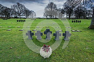 German Military Cemetery at La Cambe, Normandy, France.