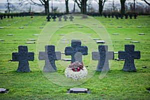 German Military Cemetery at La Cambe, Normandy, France.