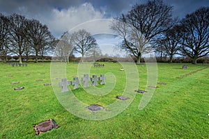 German Military Cemetery at La Cambe, Normandy, France.