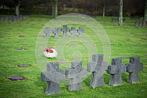 German Military Cemetery at La Cambe, Normandy, France.