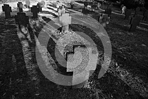 German Military cemetery shadows