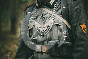 German military decoration on the uniform of a