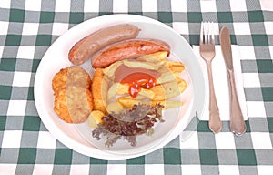German Oktoberfest meal
