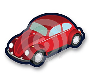 German oldtimer wolcvagen beetle car