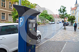 Alemán estacionamiento boleto ventas máquina sobre el calles 