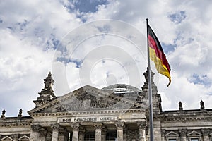 German parliament (Reichstag) building in Berlin