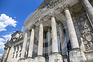 German parliament (Reichstag) building in Berlin