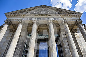 German parliament (Reichstag) building in Berlin