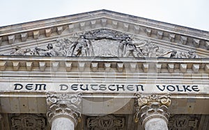 German parliament, Reichstag building in Berlin, Germany