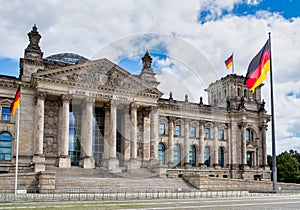 German parliament, Reichstag building in Berlin, Germany