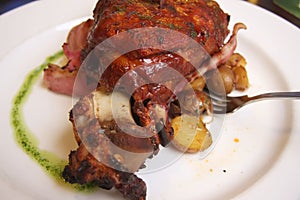 German pork knucles photo