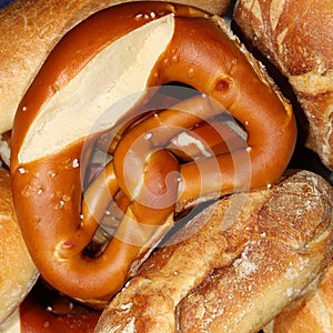 German Pretzel and Bun Rolls