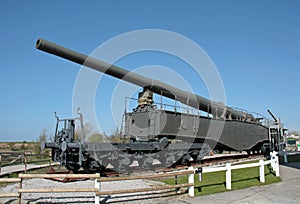 German rail gun of the Second World War