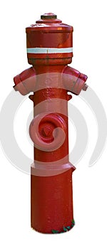 German red hydrant isolated from background