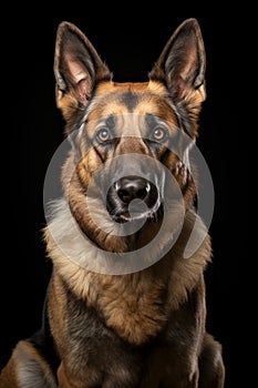 German Shepard Dog Portrait_AI